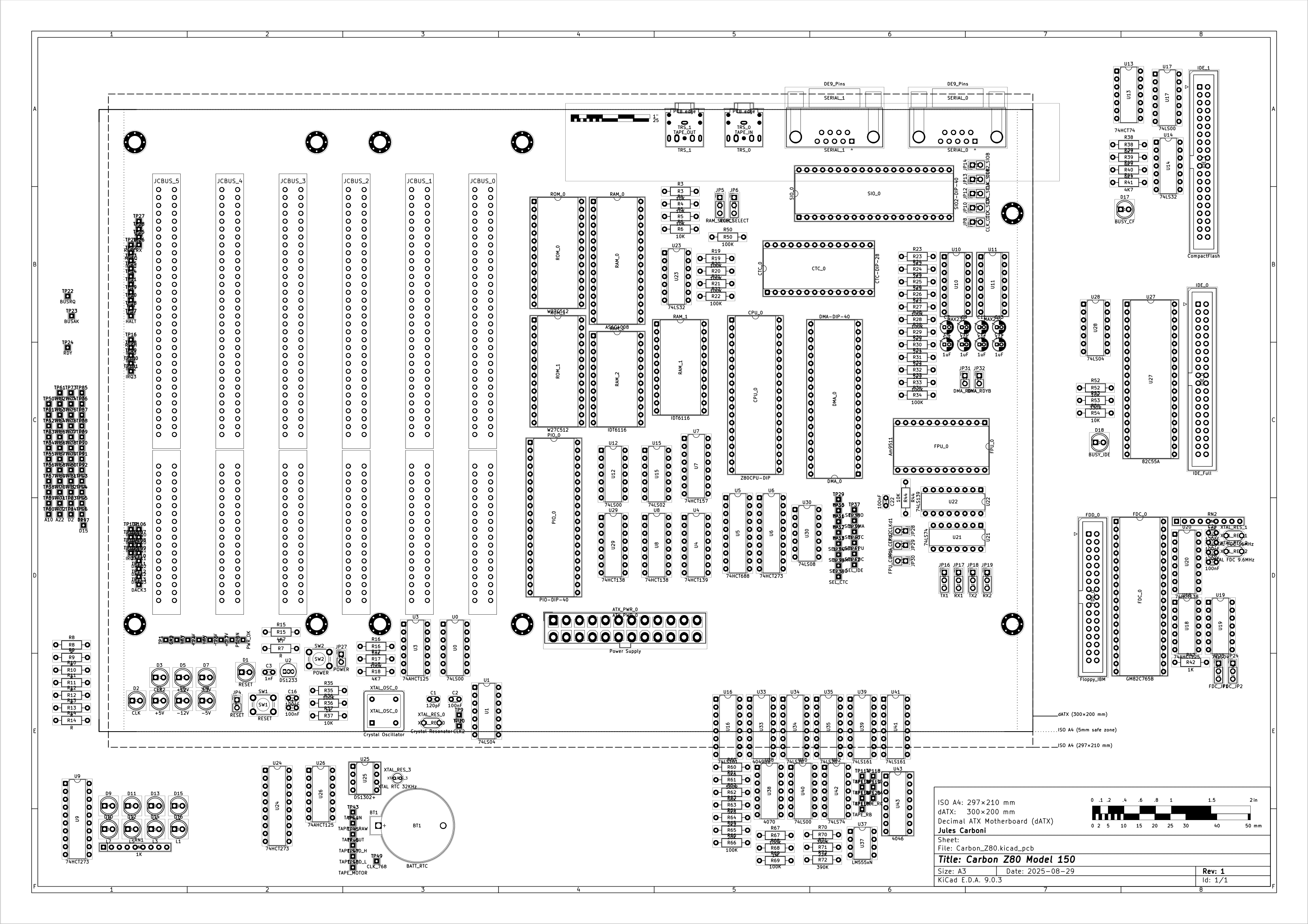 Carbon Z80 Model 150 PCB (WIP)